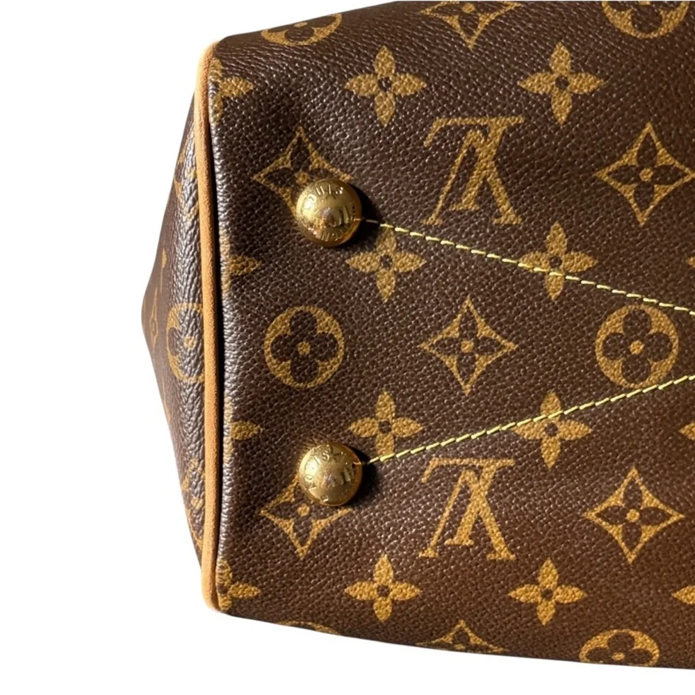 Louis Vuitton Tivoli PM Monogram Canvas Handbag with Natural Leather Trim - Picture 7 of 15